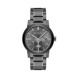 Burberry The City Black Dial Black Steel Strap Watch for Men - BU9902