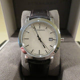 Burberry Heritage Beige Dial Brown Leather Strap Watch for Men - BU1777