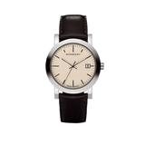 Burberry Heritage Beige Dial Brown Leather Strap Watch for Men - BU1777