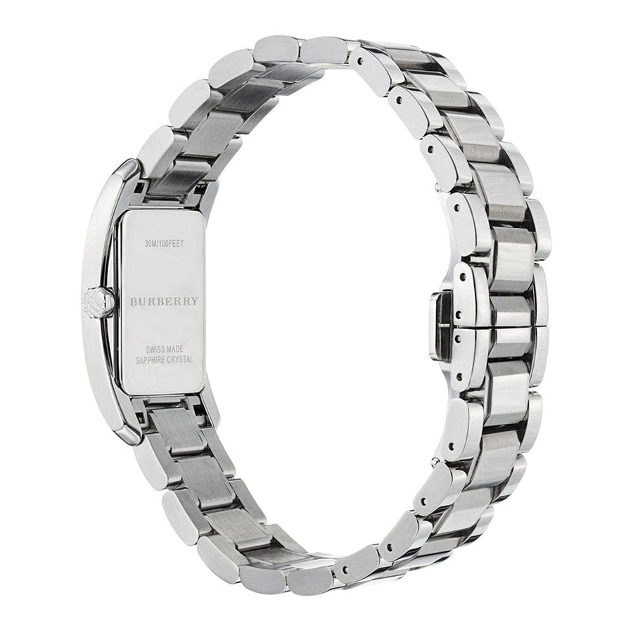 Burberry Heritage Black Dial Silver Stainless Steel Strap Watch for Women - BU9501