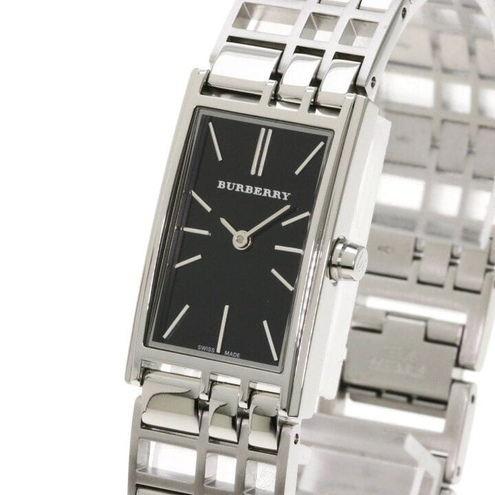 Burberry Heritage Black Dial Silver Stainless Steel Strap Watch for Women - BU9501