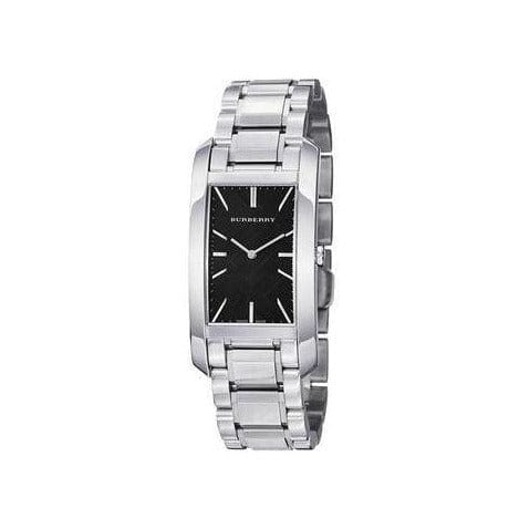 Burberry Heritage Black Dial Silver Steel Strap Watch For Women - BU9401