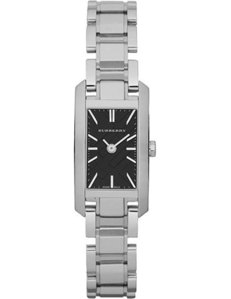 Burberry Heritage Black Dial Silver Steel Strap Watch For Women - BU9601