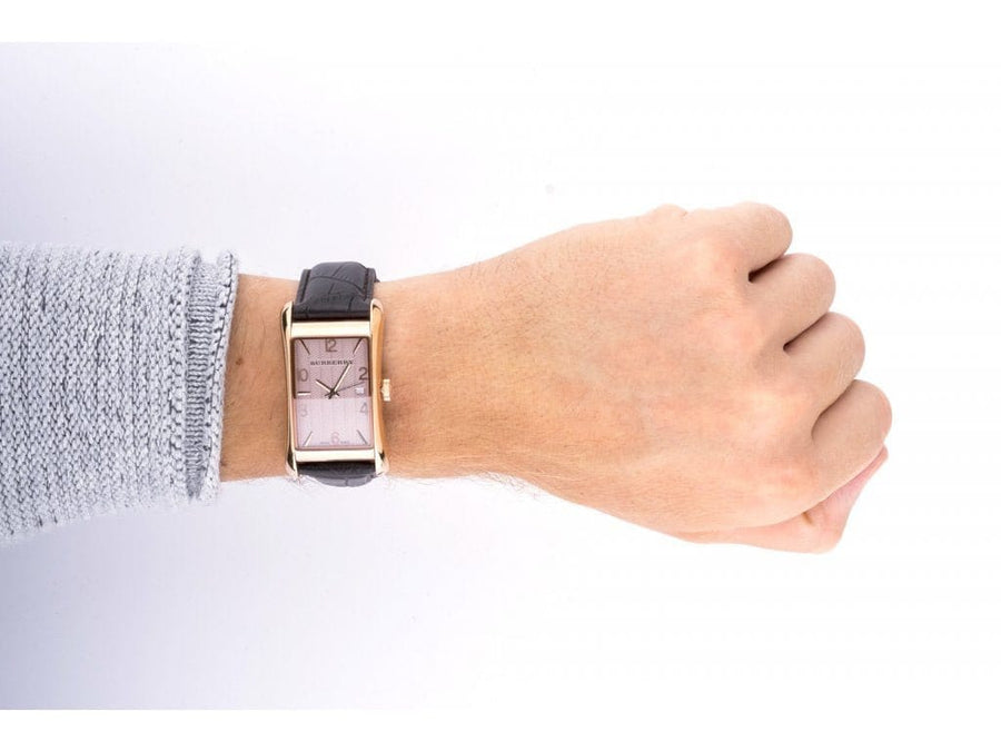 Burberry Heritage Brown Dial Brown Leather Strap Watch for Men - BU3000