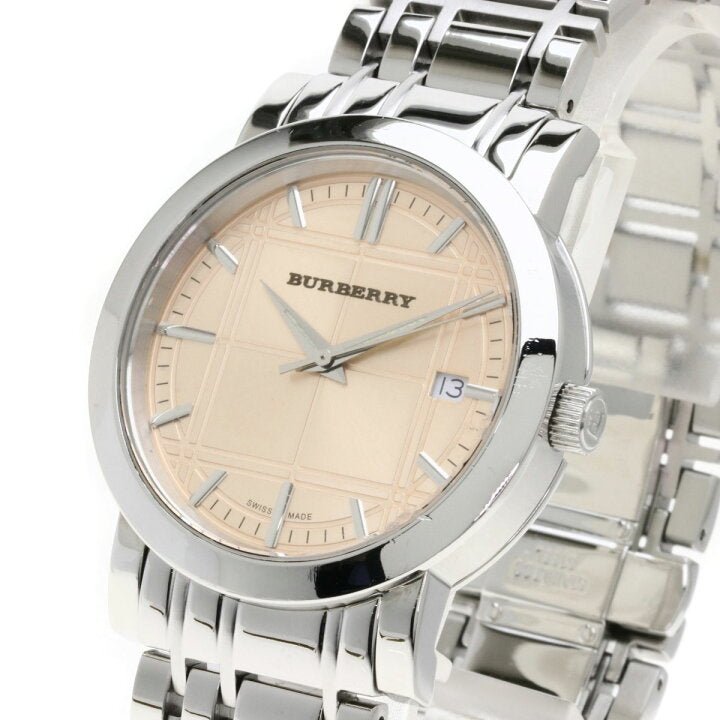 Burberry Heritage Collection Rose Gold Dial Silver Steel Strap Watch for Men - BU1352