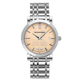 Burberry Heritage Collection Rose Gold Dial Silver Steel Strap Watch for Men - BU1352