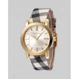 Burberry Heritage Silver Dial Leather Strap Watch for Women - BU1398