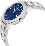 Burberry The City Blue Dial Silver Steel Strap Watch for Men - BU9031