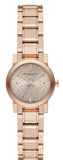 Burberry The City Nude Dial Rose Gold Steel Strap Watch for Women - BU9228