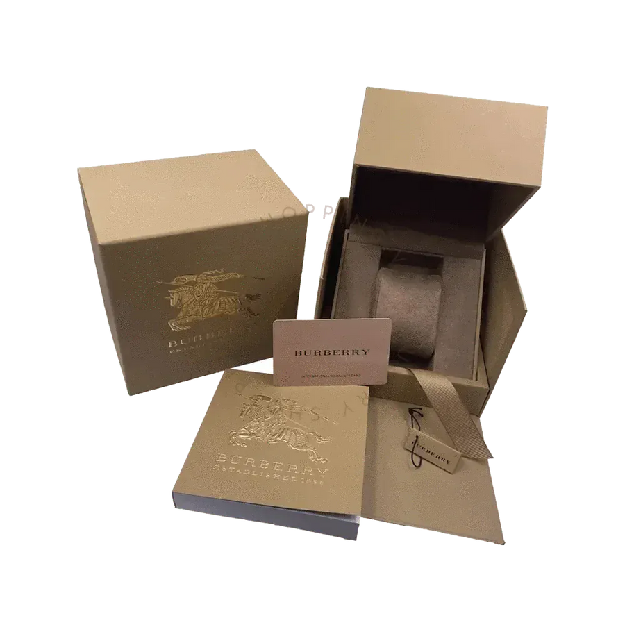 Burberry The Britain Blue Dial Blue Leather Strap Watch for Women - BBY1716