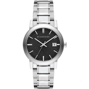 Burberry The City Black Dial Silver Stainless Steel Strap Watch for Women - BU9001