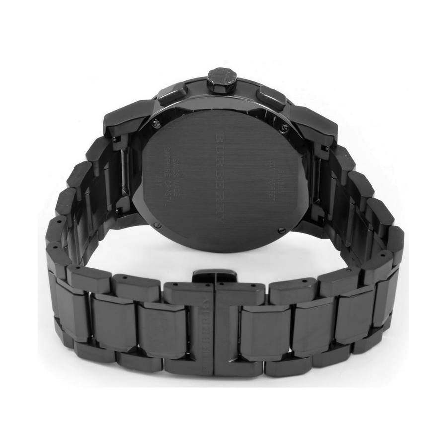 Burberry The City Navy Blue Dial Black Steel Strap Watch for Men - BU9365