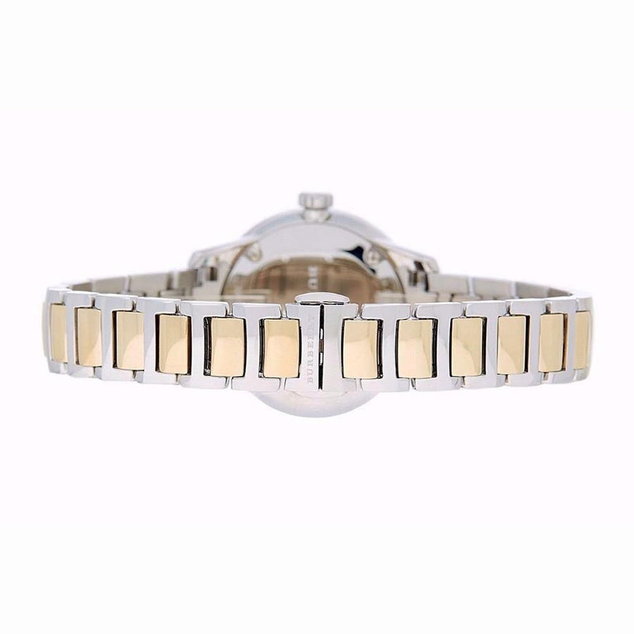 Burberry The Classic Champagne Gold Dial Two Tone Steel Strap Watch for Women - BU10118