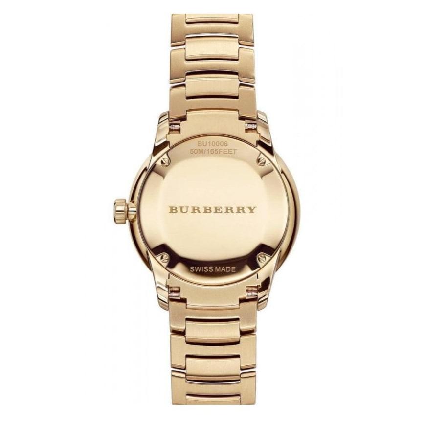 Burberry The Classic Gold Dial Gold Steel Strap Watch for Men - BU10006
