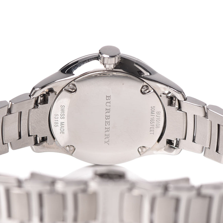 Burberry The Classic Silver Dial Silver Steel Strap Watch for Women - BU10108