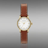 Burberry The Utilitarian White Dial Brown Leather Strap Watch for Women - BU7865