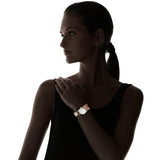 Burberry Utilitarian White Dial Multicolor Leather Strap Watch for Women - BU7849