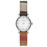 Burberry Utilitarian White Dial Multicolor Leather Strap Watch for Women - BU7863