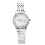Burberry Utilitarian White Dial Silver Steel Strap Watch for Women - BU7856
