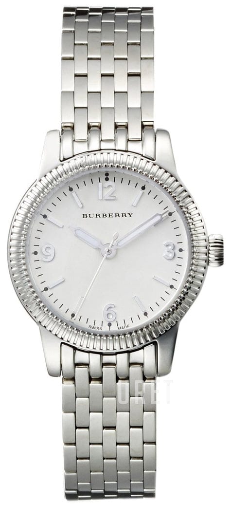 Burberry Utilitarian White Dial Silver Steel Strap Watch for Women - BU7856