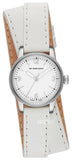 Burberry Utilitarian White Dial White Leather Strap Watch for Women - BU7846