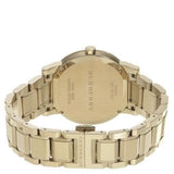 Burberry The City Silver Dial Gold Steel Strap Unisex Watch - BU9003