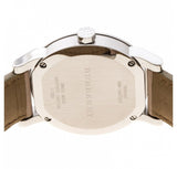 Burberry The City Beige Dial Beige Leather Strap Watch for Women - BU9107