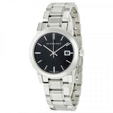 Burberry The City Black Dial Silver Steel Strap Watch for Women - BU9101