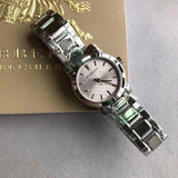 Burberry The City Diamonds Silver Dial Silver Steel Strap Watch for Women - BU9229