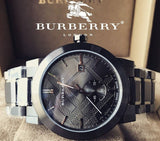 Burberry The City Black Dial Black Stainless Steel Strap Watch for Men - BU9902