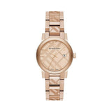 Burberry The City Rose Gold Dial Rose Gold Steel Strap Watch for Women - BU9146