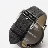 Burberry Heritage Grey Dial Black Leather Strap Watch for Men - BU9024