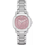 Burberry The Britain Pink Dial Silver Steel Strap Watch for Women - BBY1704