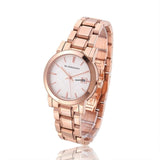 Burberry The City White Dial Rose Gold Steel Strap Watch for Women - BU9104