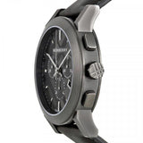 Burberry The City Black Dial Black Leather Strap Watch for Men - BU9364