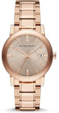 Burberry The Classic Rose Gold Dial Rose Gold Steel Strap Watch for Men - BU10013