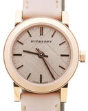 Burberry The City Gold Dial Beige Leather Strap Watch for Women - BU9210