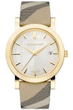 Burberry Heritage Silver Dial Leather Strap Watch for Women - BU1398