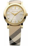 Burberry Heritage Silver Dial Leather Strap Watch for Women - BU1398