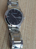 Burberry The City Black Dial Silver Stainless Steel Strap Watch for Women - BU9001