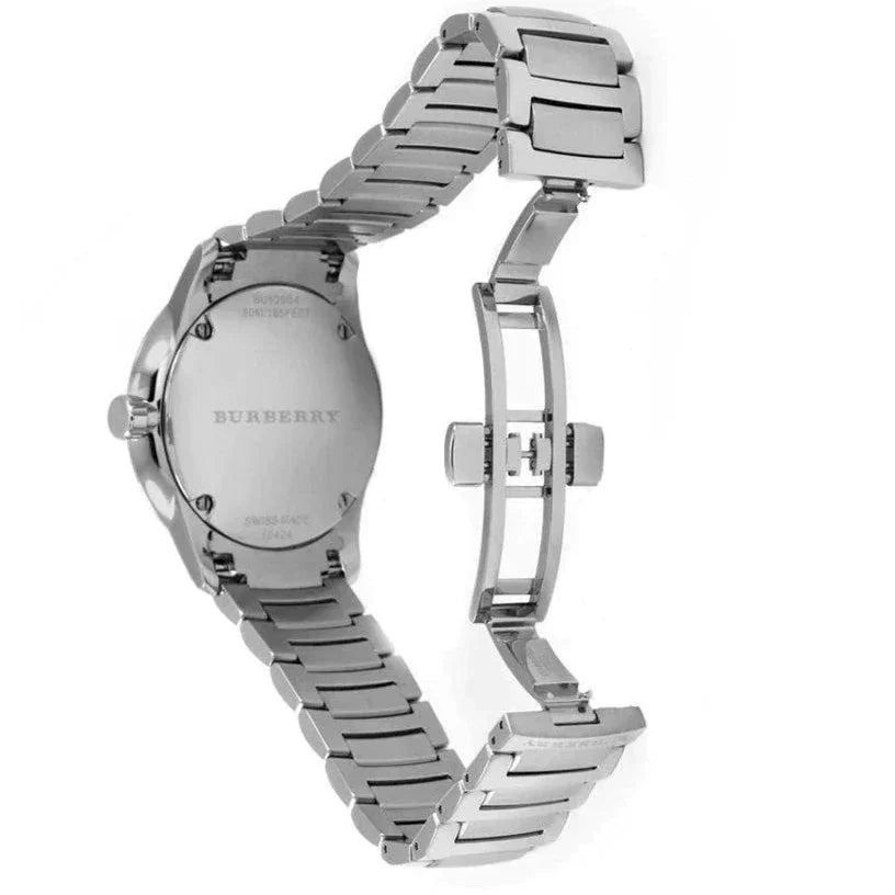 Burberry The Classic Silver Dial Silver Steel Strap Watch for Men - BU10004