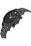 Emporio Armani Luigi Chronograph Black Dial Black Stainless Steel Watch For Men - AR1895