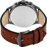 Fossil Forrester Chronograph Grey Dial Brown Leather Strap Watch for Men - FS5815