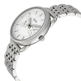 Fossil Tailor Silver Dial Silver Steel Strap Watch for Women - ES3712