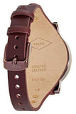 Fossil Original Boyfriend Sport Chronograph Maroon Dial Maroon Leather Strap Watch for Women - ES4114