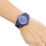 Fossil Riley Quartz Blue Dial Blue Steel Strap Watch for Women - ES4294