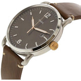 Fossil Commuter Grey Dial Brown Leather Strap Watch for Men - FS5417