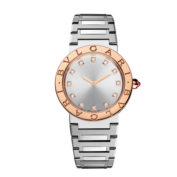 Bvlgari Bvlgari Bvlgari Lady Diamonds Silver Dial Silver Steel Strap Watch for Women - BVLGARI103577