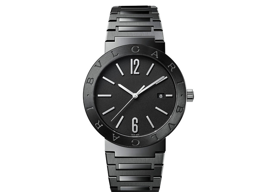 Bvlgari Bvlgari Lady Black Dial Black Steel Strap Watch for Women - BVLGARI103557