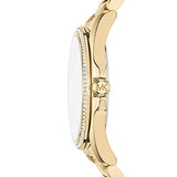 Michael Kors Bradshaw Quartz Gold Dial Gold Steel Strap Watch For Women - MK6555